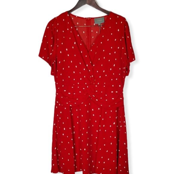 Skies Are Blue NWT sz M Red Polka Dot Dress 🍒 - Picture 1 of 8